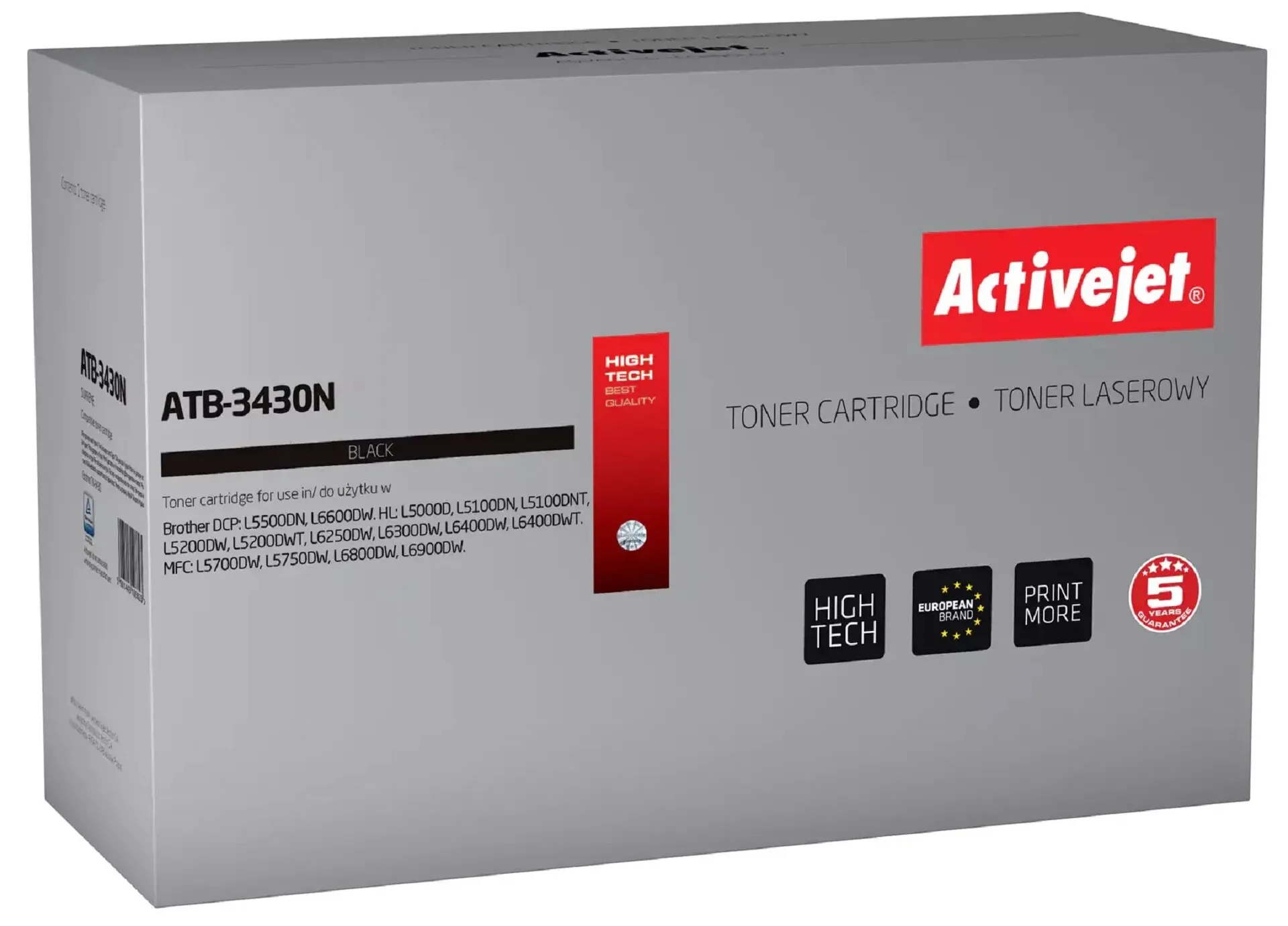Toner ActiveJet ATB-3430N (zamiennik TN-3430) Czarny