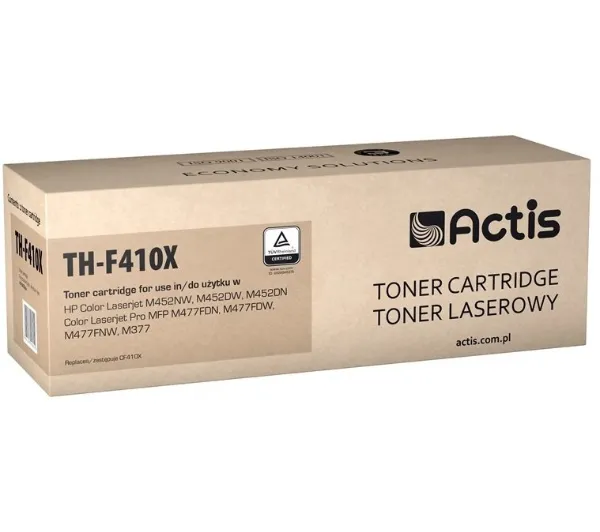 Actis TH-F410X Toner do drukarki HP, Zamiennik HP 410X CF410X; Canon CRG 046H B 1254C002; Standard;  6500 stron; czarny.