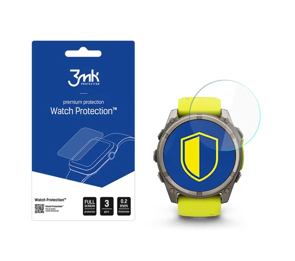 3mk Watch Protection FlexibleGlass do Garmin Fenix 8 Solar/Sapphire 51mm