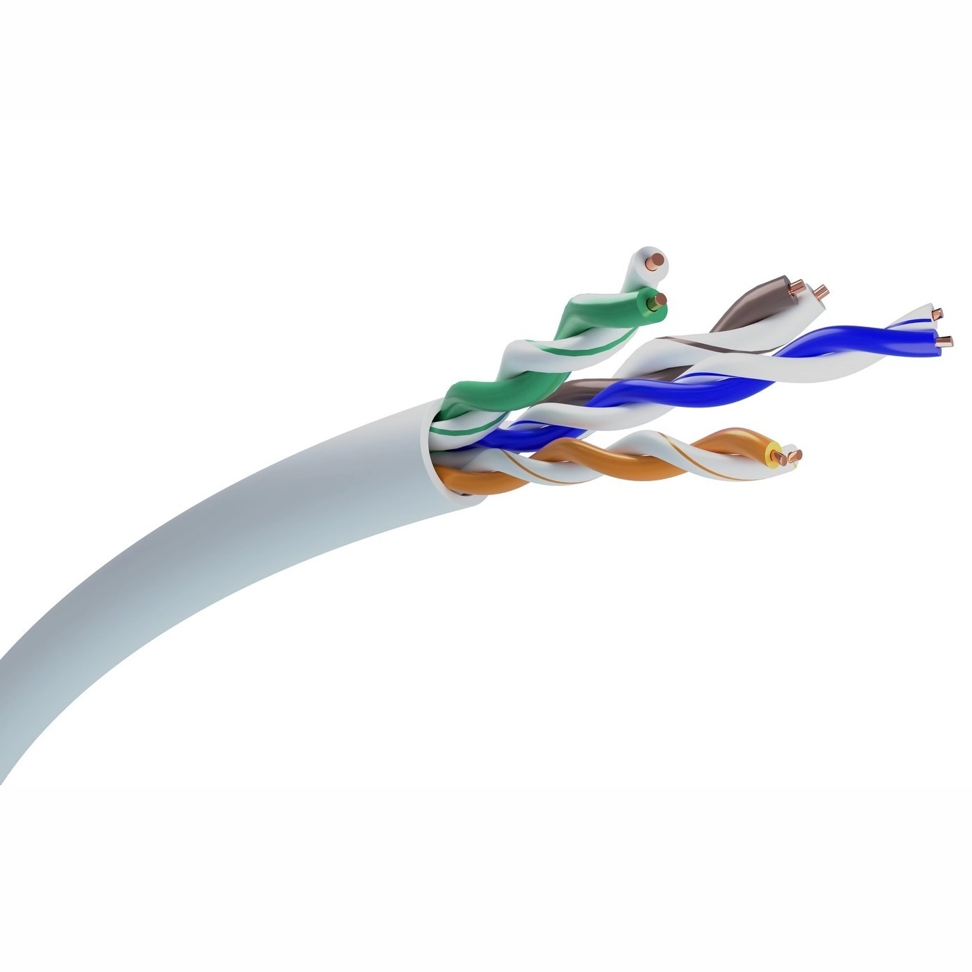 Kabel sieciowy Extralink CAT5E UTP (U/UTP) V2 Wewnętrzny 50m