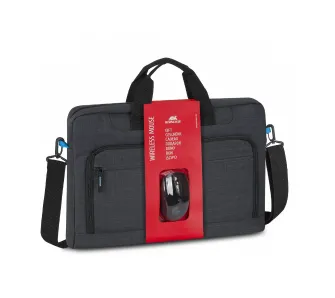 Torba na laptopa Rivacase 17.3" + mysz 8058 Czarny