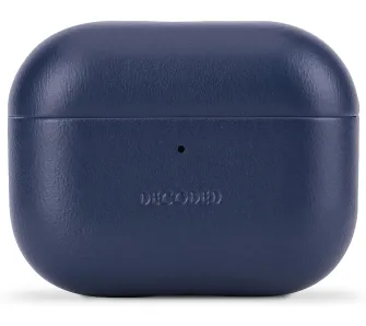 Etui na słuchawki Decoded Leather Case MagSafe do Apple AirPods Pro 3 Granatowy