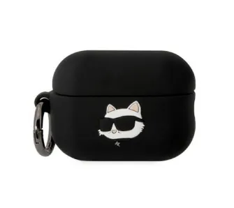 Etui na słuchawki Karl Lagerfeld Karl & Choupette Head 3D do Apple Airpods Pro 2 Czarny