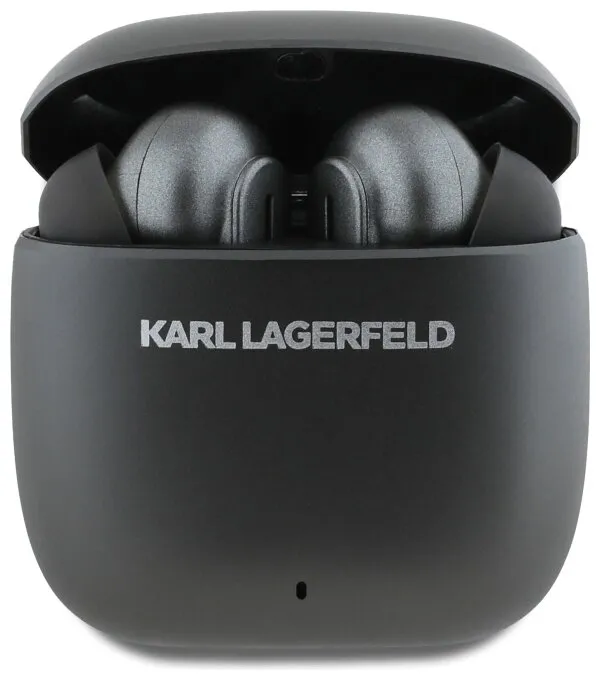 Słuchawki bezprzewodowe Karl Lagerfeld Metal Printed Logo ANC Dokanałowe Bluetooth 5.4 Czarny