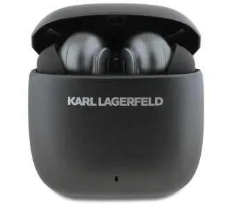 Słuchawki bezprzewodowe Karl Lagerfeld Metal Printed Logo ANC Dokanałowe Bluetooth 5.4 Czarny