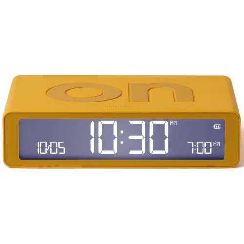 Budzik Lexon Flip Classic Yellow LR157J9 Żółty