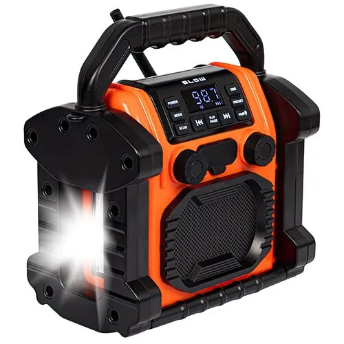 Radioodbiornik BLOW RA14 77-552 Radio FM Bluetooth Czarno-pomarańczowy