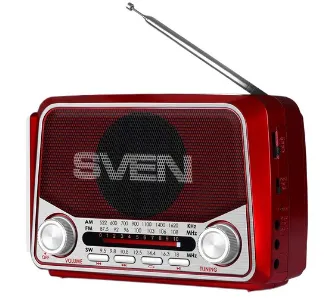 Radioodbiornik Sven SRP-525 Radio FM Czerwony