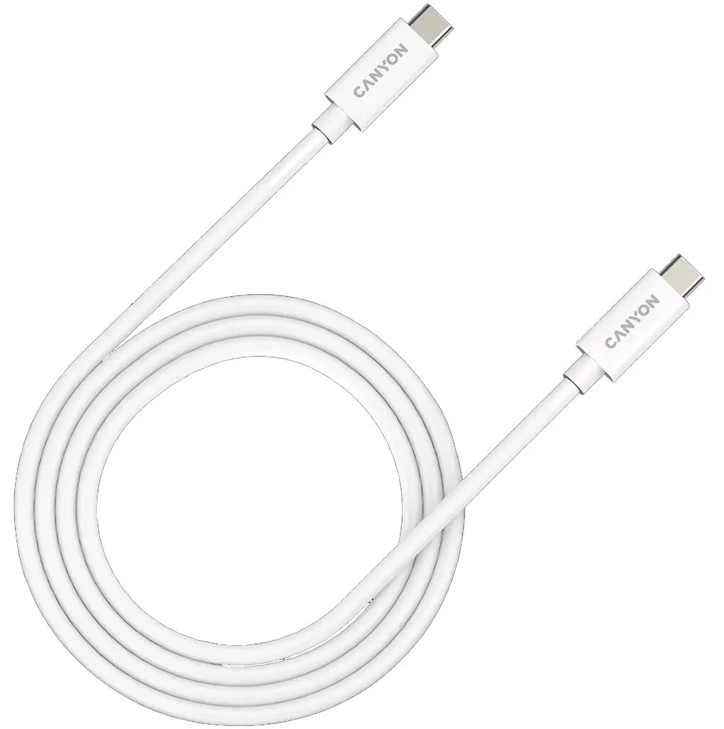 Kabel Canyon UC-44 USB-C do USB-C 240W 1m Biały