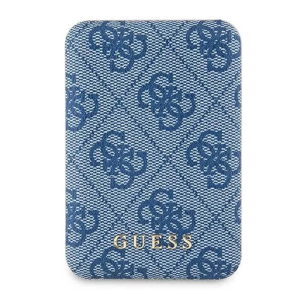 Powerbank Guess 4G Leather Metal Logo 5000 mAh 15W Niebieski
