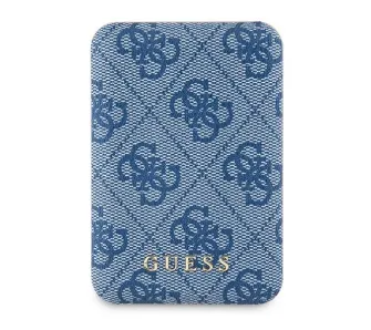 Powerbank Guess 4G Leather Metal Logo 5000 mAh 15W Niebieski