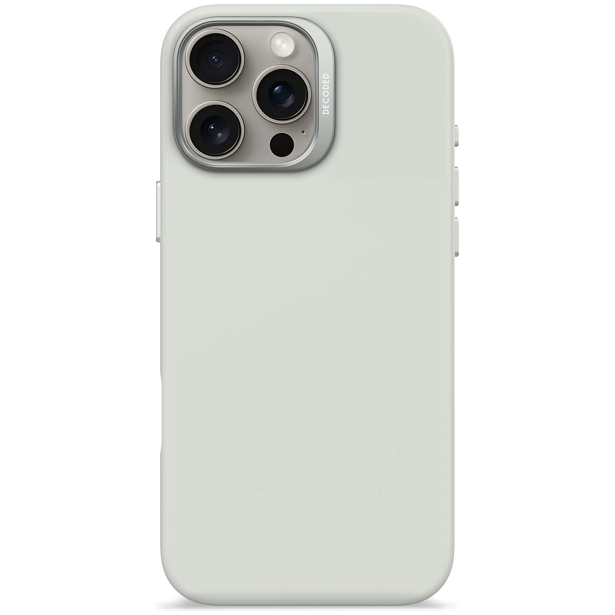 Etui Decoded AntiMicrobial Silicone MagSafe do iPhone 16 Pro Max Jasnoszary