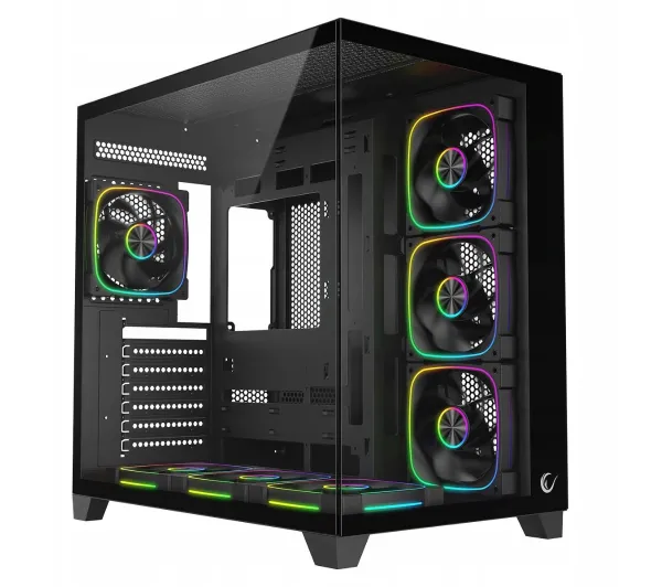 Rampage Sealite 7xFan ARGB Czarny