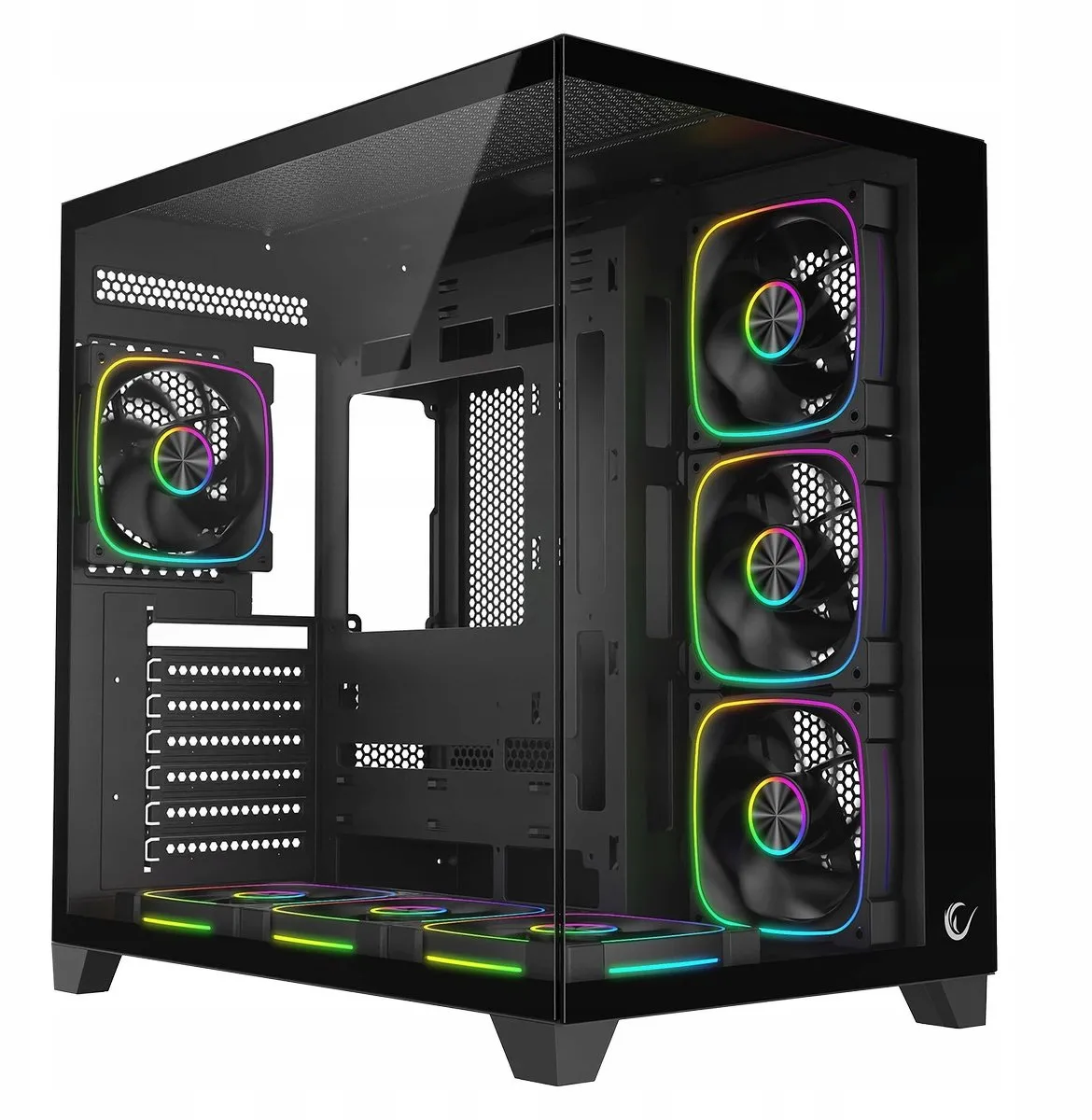 Obudowa Rampage Sealite 7xFan ARGB Czarny