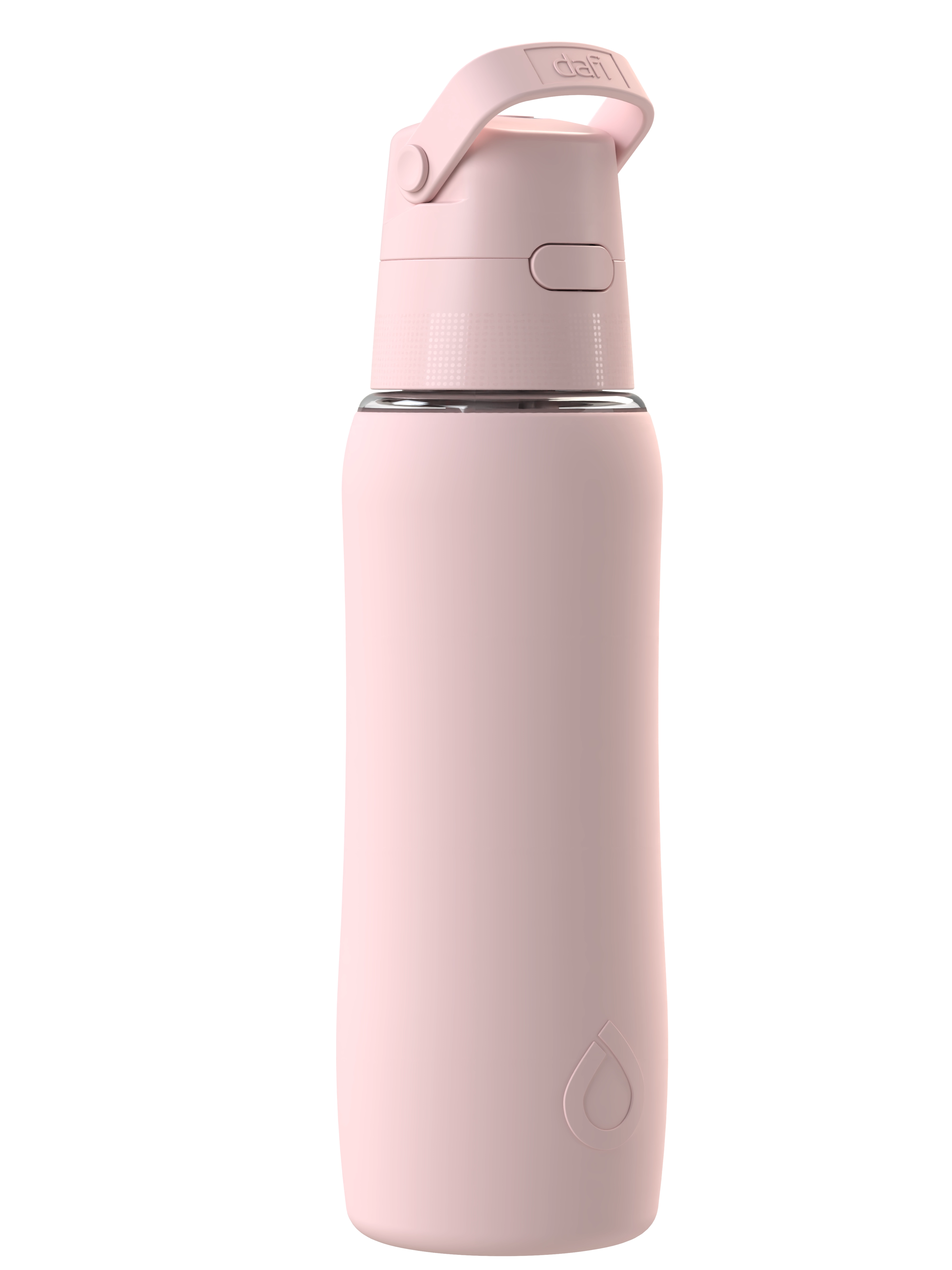 Butelka filtrująca Dafi Solid SiliconeFit 0,7l 1 wkład Baby Pink