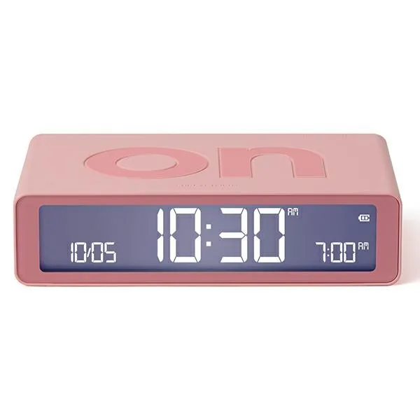 Budzik Lexon Flip Classic Pink LR157P4 Różowy