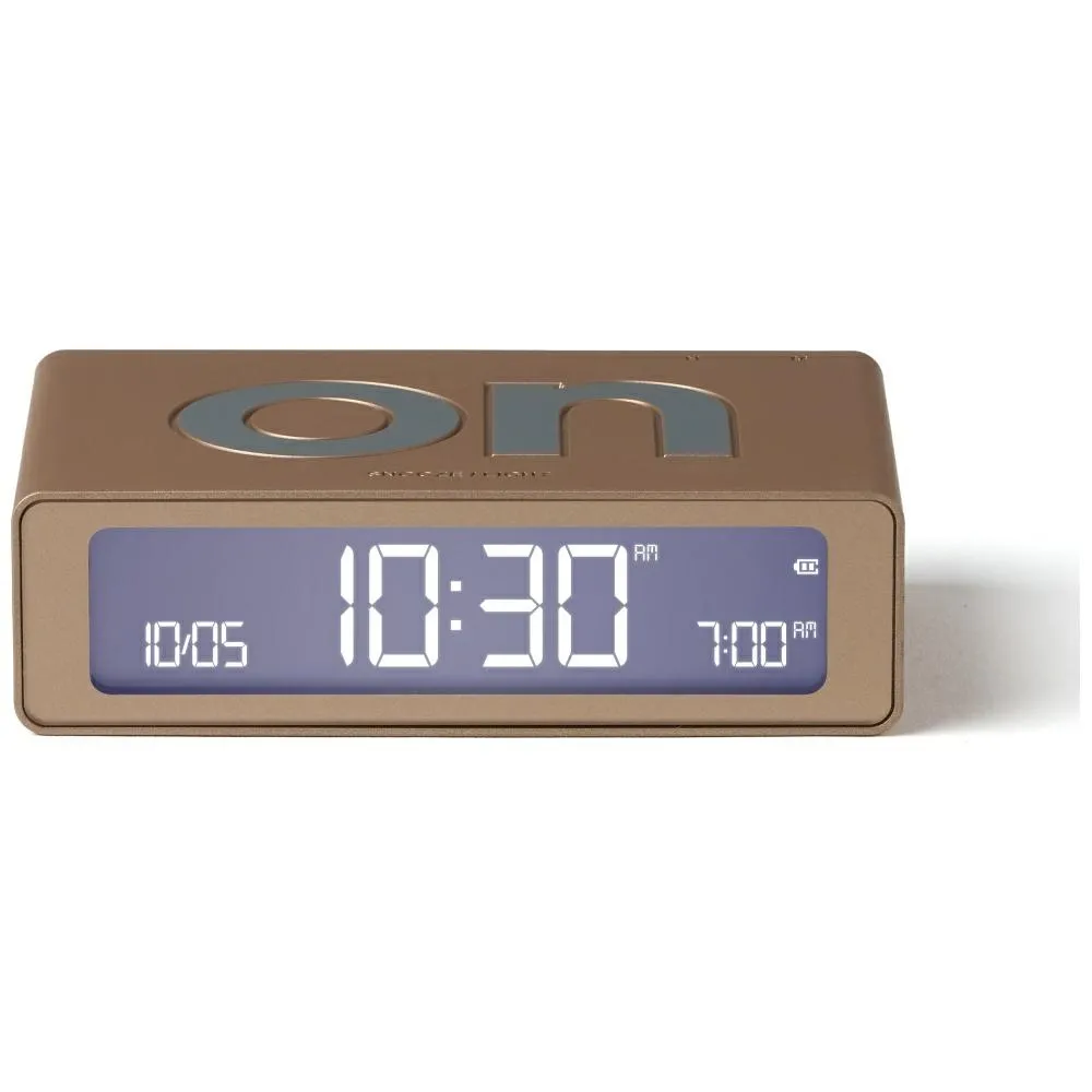 Budzik Lexon Flip Mini Soft Gold LR158D1 Złoty