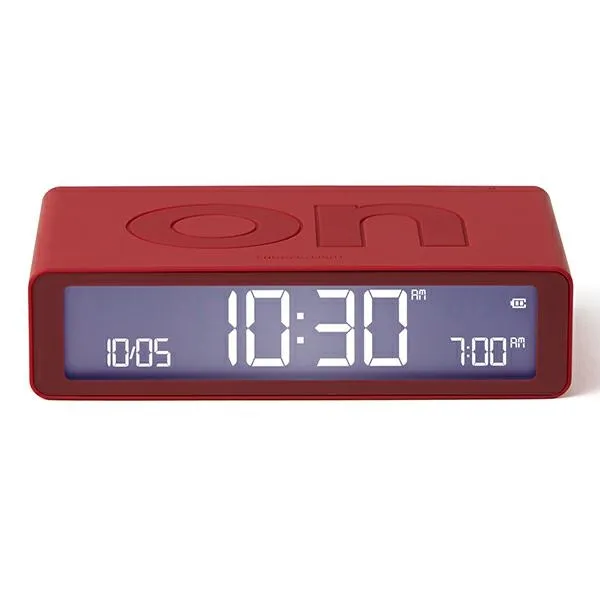 Budzik Lexon Flip Classic Red LR157R4 Czerwony
