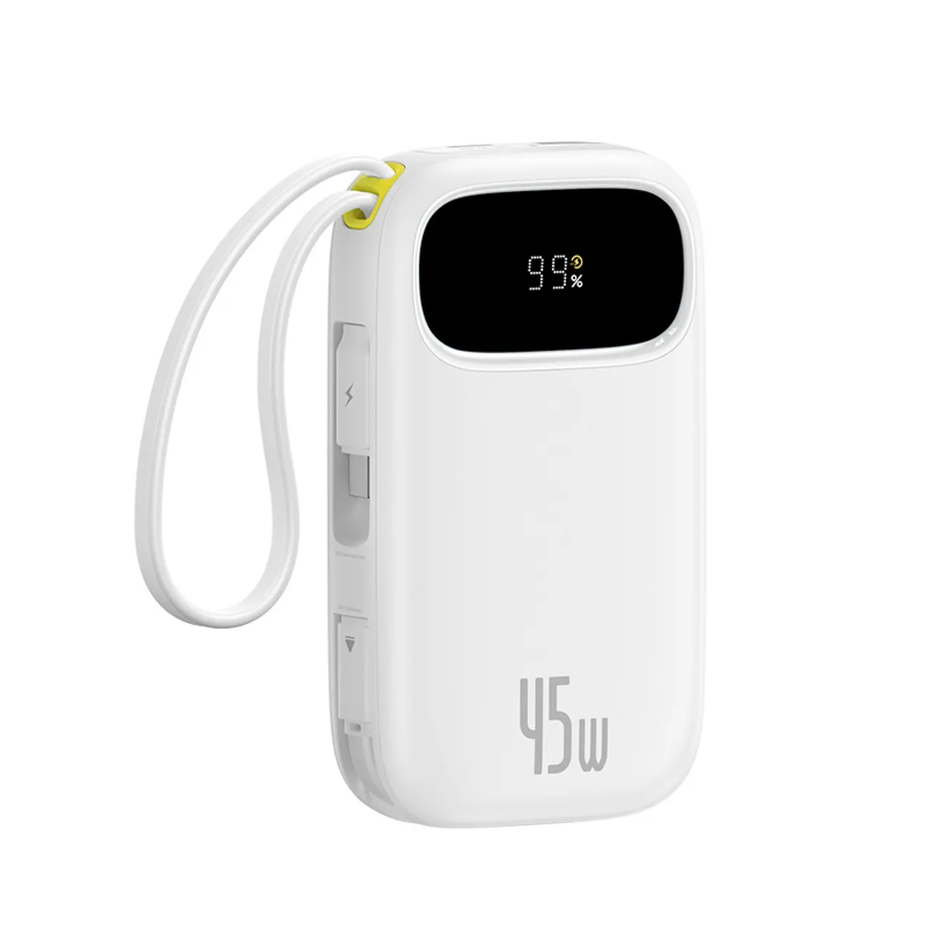 Powerbank Baseus EnerFill FC31 QPow3 20000mAh 45W z dwoma wbudowanymi kablami USB-C Biały