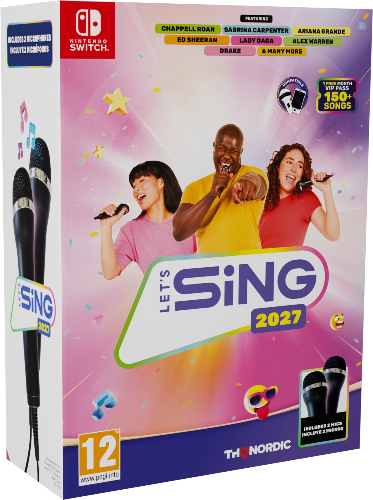 Let's Sing 2027 + 2 Mikrofony Gra na Nintendo Switch