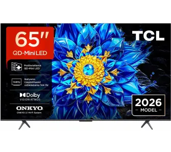 Telewizor TCL 65P8L 65" QD-Mini LED 4K 144Hz Google TV Funkcje AI Dolby Vision Dolby Atmos HDMI 2.1 DVB-T2