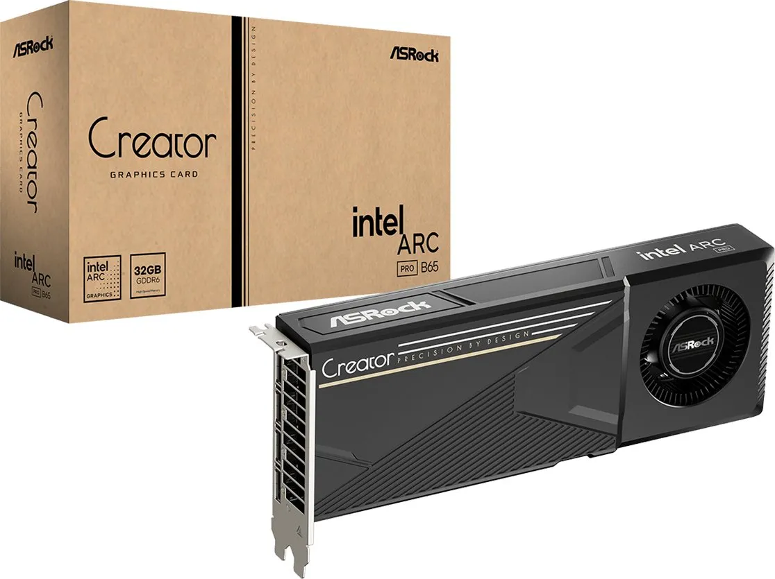 Karta graficzna ASrock Arc Pro B65 Creator 32GB GDDR6 256bit