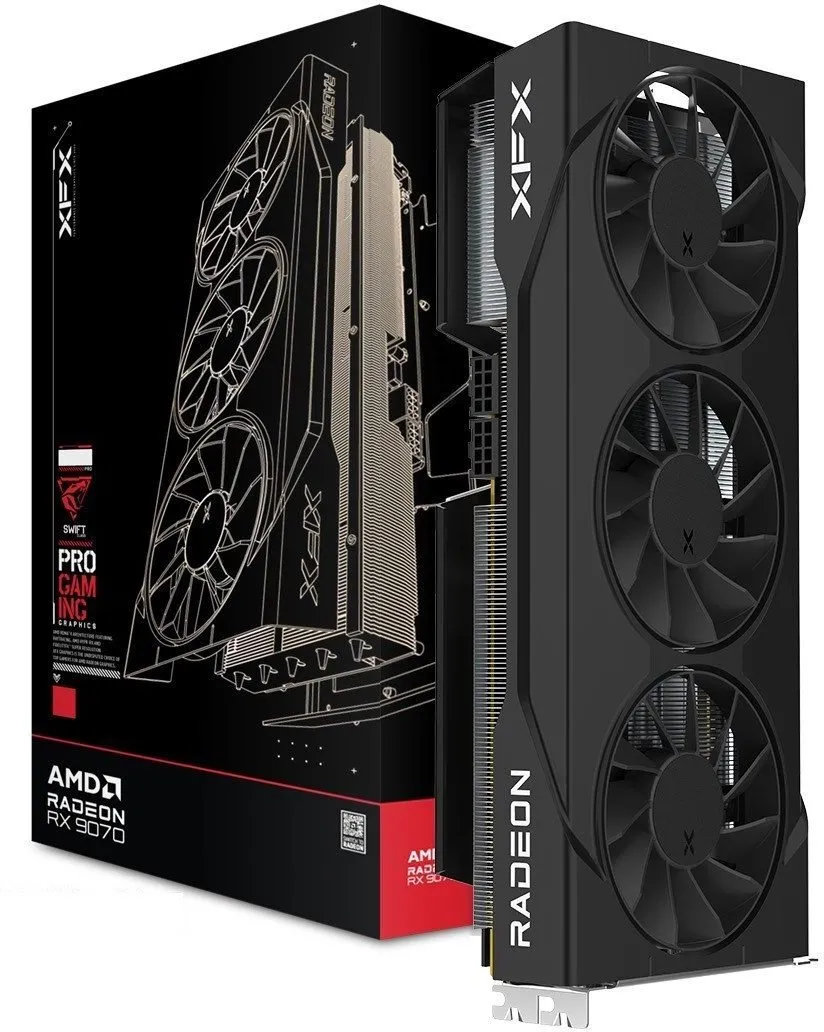 Karta graficzna XFX Swift Radeon RX 9070 GRE Triple Fan Gaming 12GB GDDR6 192bit