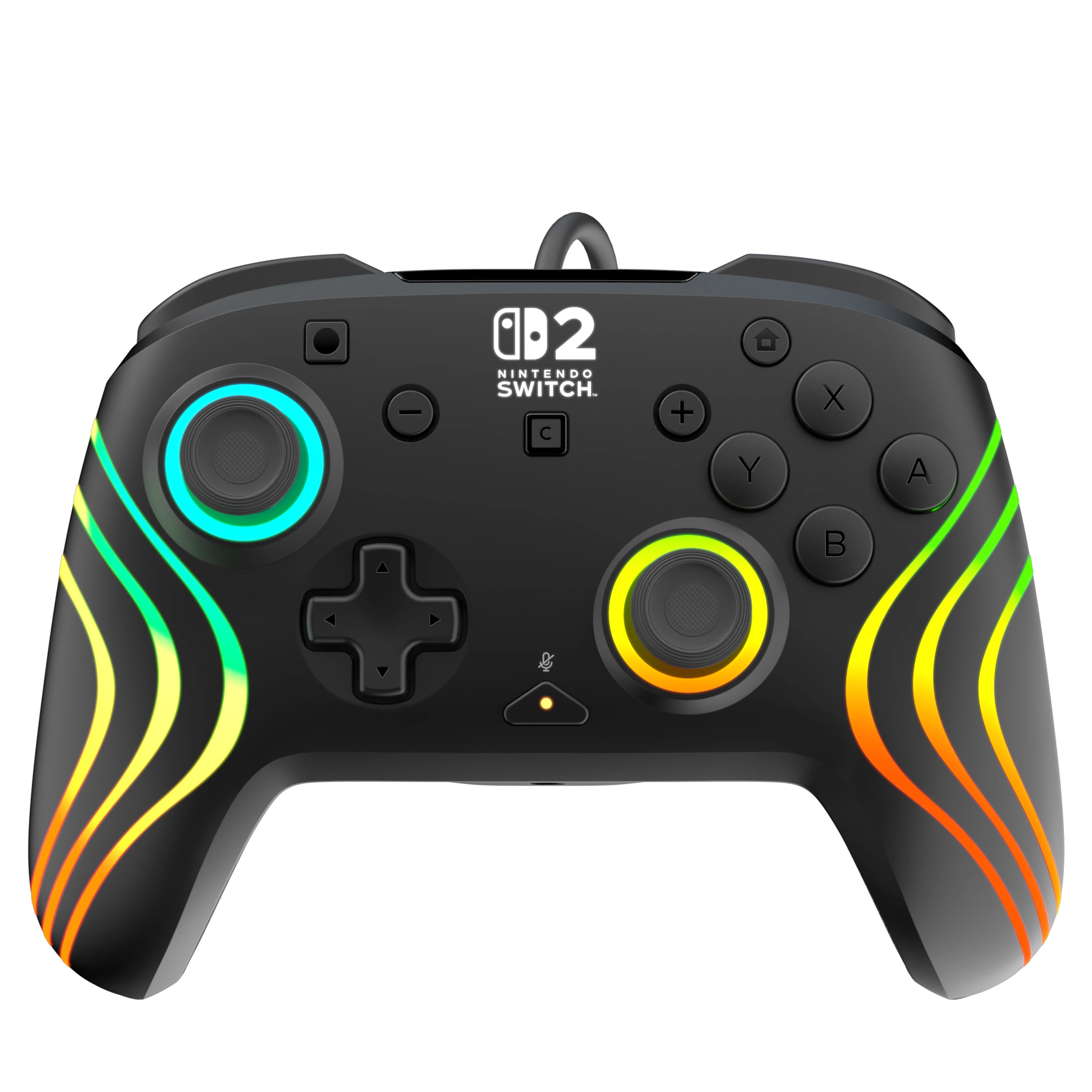 Pad Turtle Beach Afterglow Wave Wired RGB Gaming Controller do Nintendo Switch 2 Przewodowy Czarny