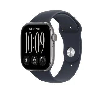 Apple Watch Series 12 GPS + Cellular Koperta 42 mm z aluminium w kolorze gwiezdnej szarości Pasek sportowy granat M/L