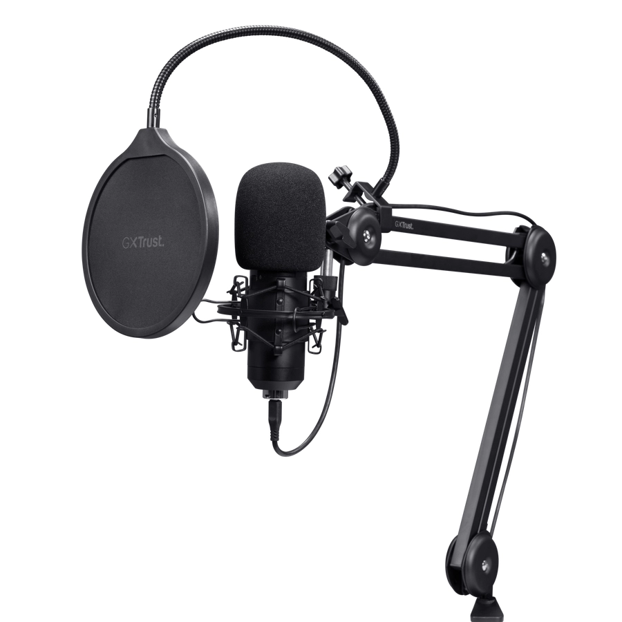 Mikrofon Trust GXT 270 Emita II Plus Przewodowy Pojemnościowy Czarny