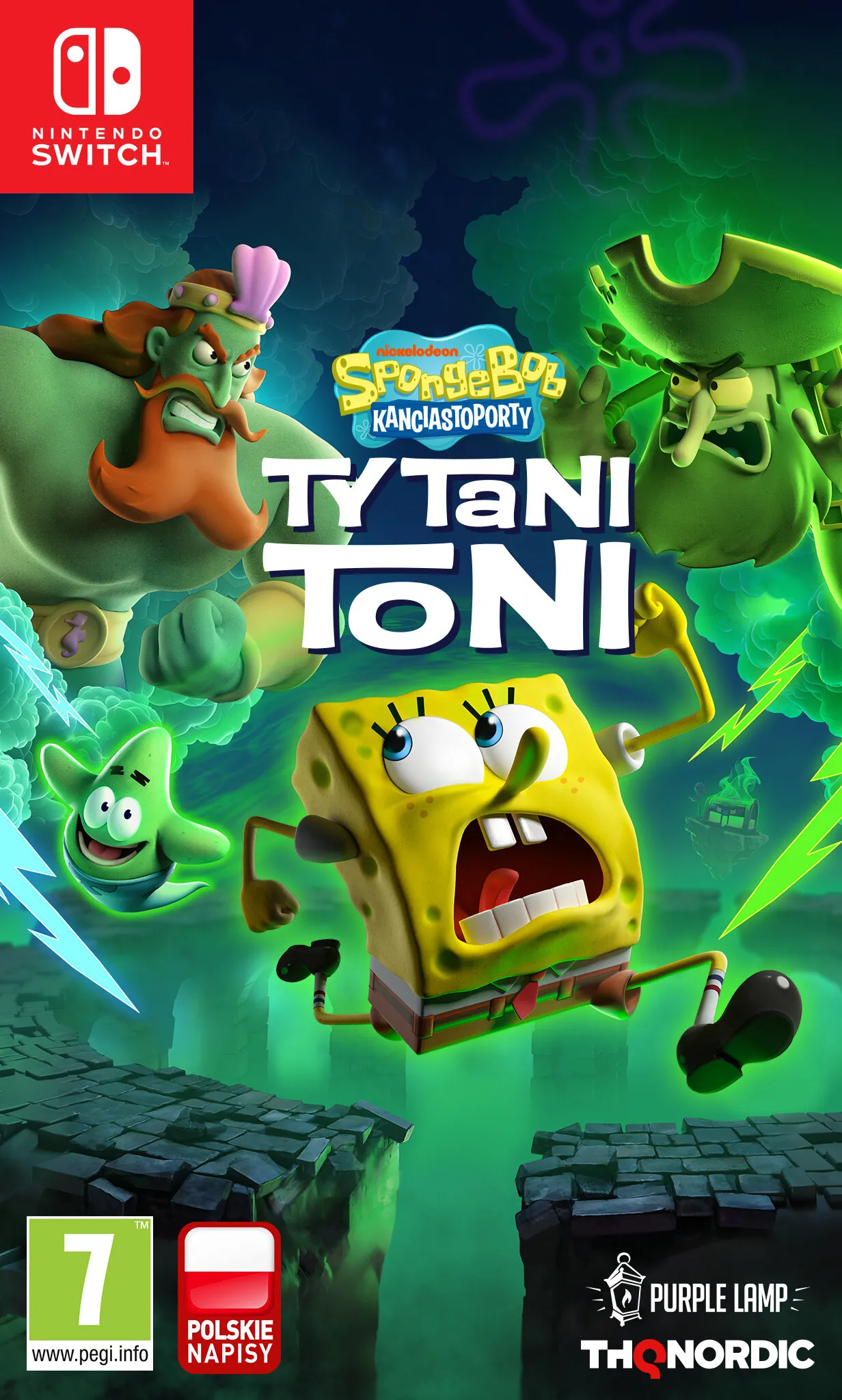 Spongebob Kanciastoporty Titans of the Tide Gra na Nintendo Switch