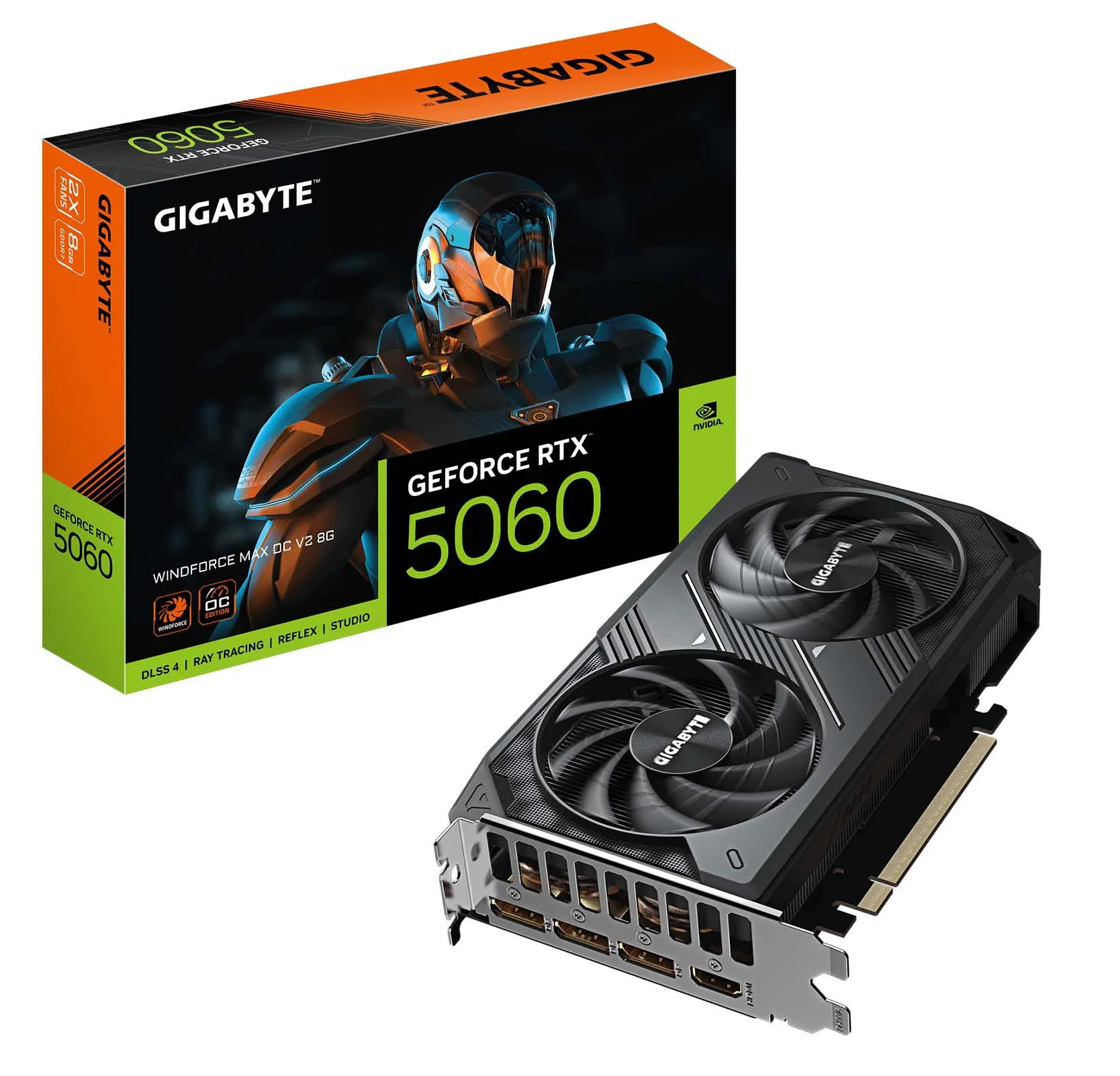Karta graficzna Gigabyte GeForce RTX 5060 Windforce MAX OC V2 8GB GDDR7 128bit DLSS 4