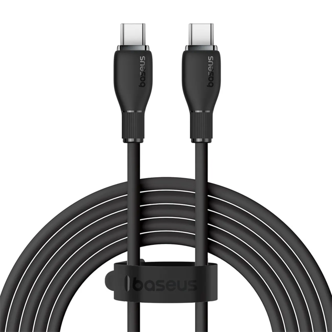 Kabel Baseus Pudding Series USB-C do USB-C 100W 1,2m Czarny