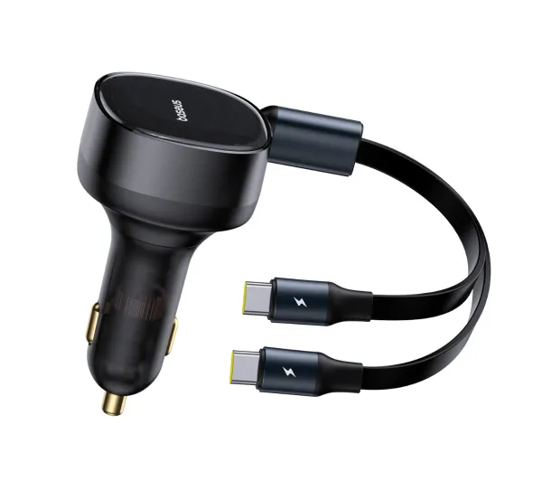 Baseus Enjoyment 2w1 2x USB-C 33W Czarny