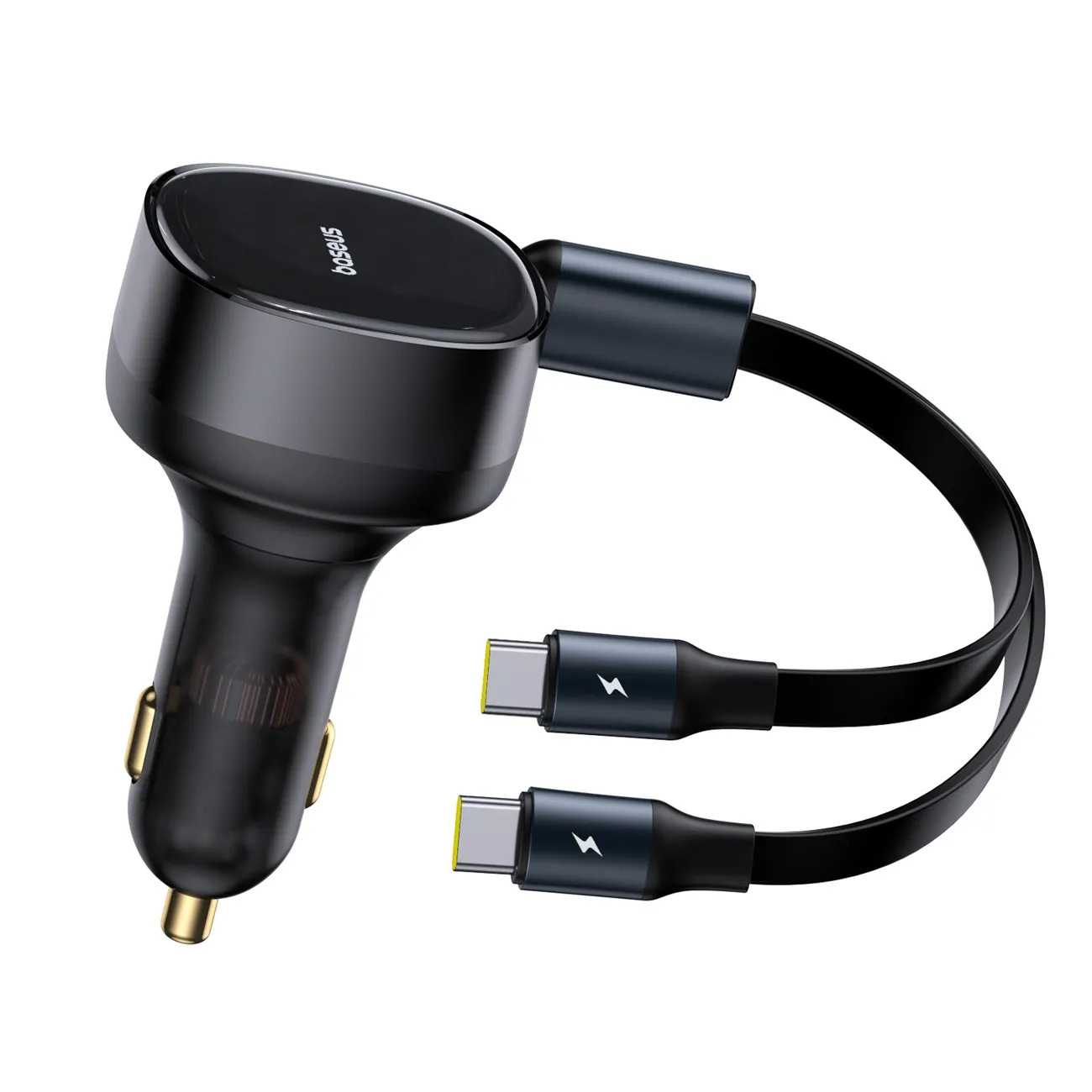Ładowarka samochodowa Baseus Enjoyment 2w1 2x USB-C 33W Czarny