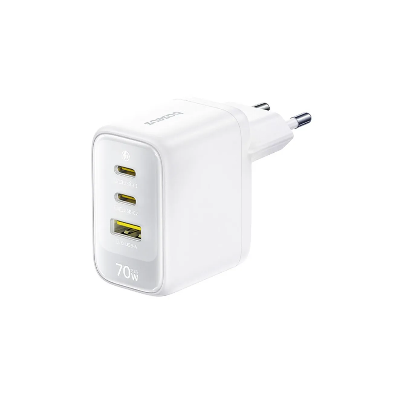 Ładowarka sieciowa Baseus EnerFill FE22 2x USB-C USB-A 70W Biały