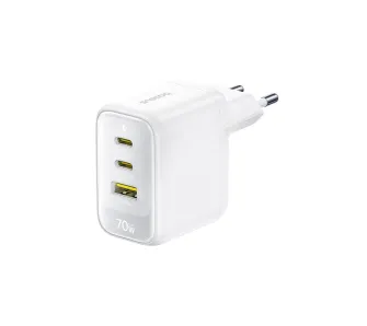 Ładowarka sieciowa Baseus EnerFill FE22 2x USB-C USB-A 70W Biały