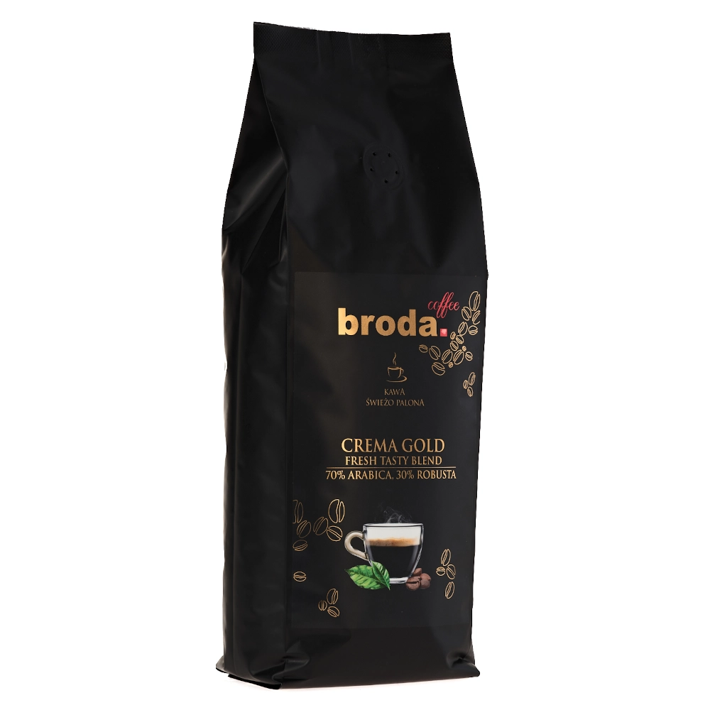 Kawa ziarnista Broda Coffee Crema Gold Fresh Tasty Blend 500g