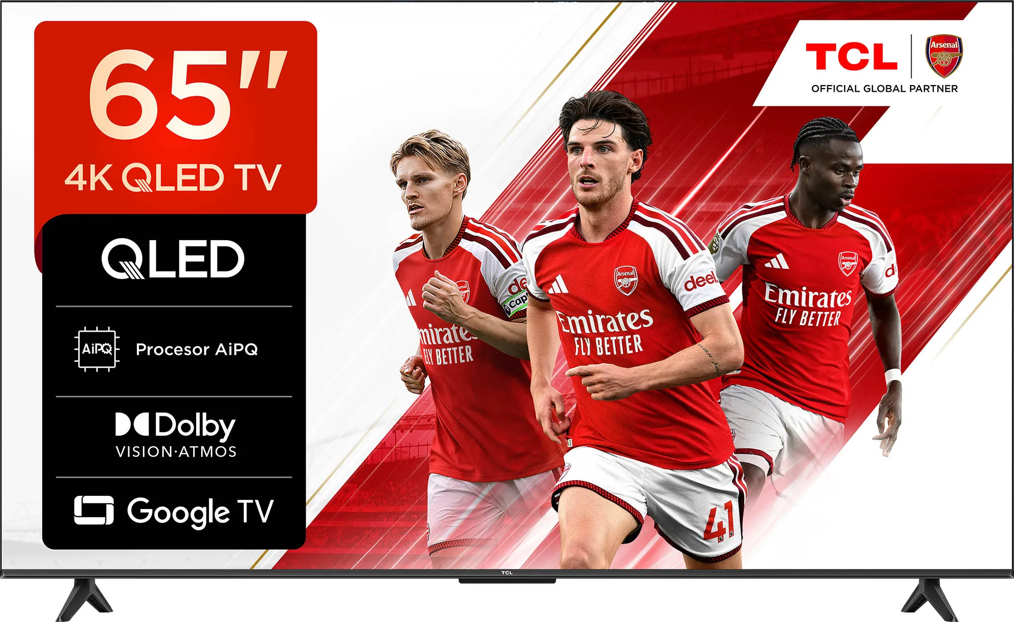 Telewizor TCL 65T61D 65" QLED 4K Google TV Dolby Vision Dolby Atmos DVB-T2