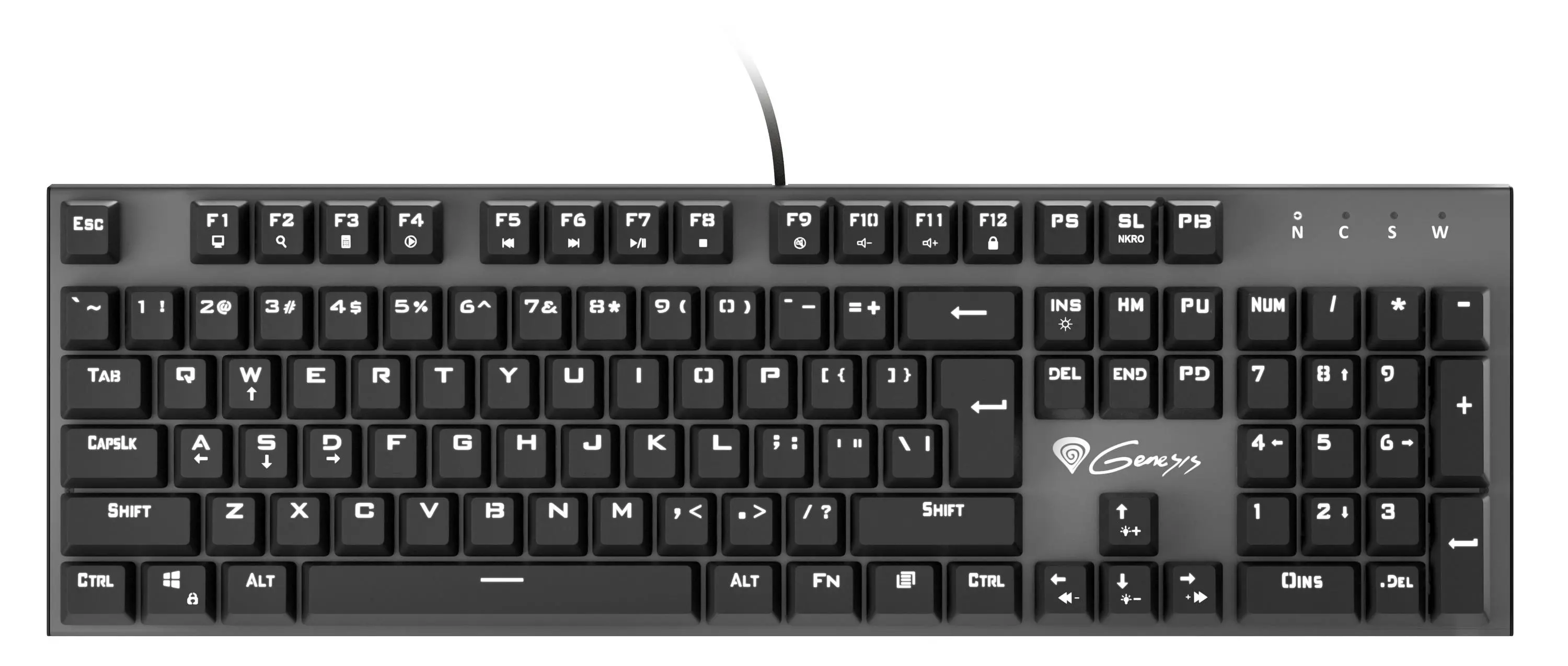 Klawiatura mechaniczna Genesis Thor 300 Outemu Red Czarny