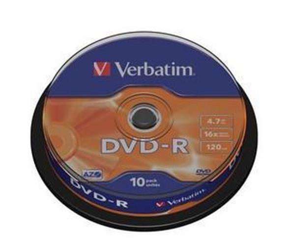 płyta Verbatim DVD-R Matt Silver Cake Box 10 szt