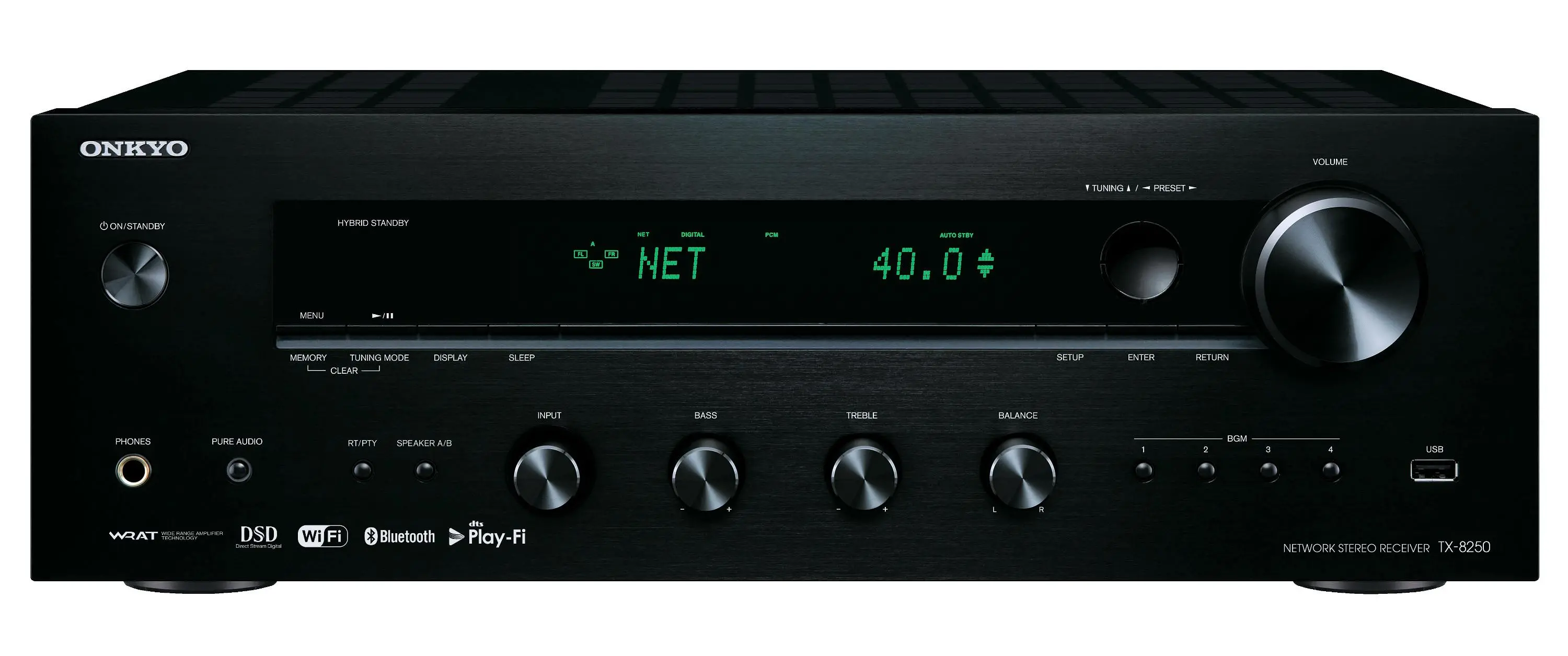 Amplituner Onkyo TX-8250 2.1-kanałowy Wi-Fi Bluetooth AirPlay Czarny