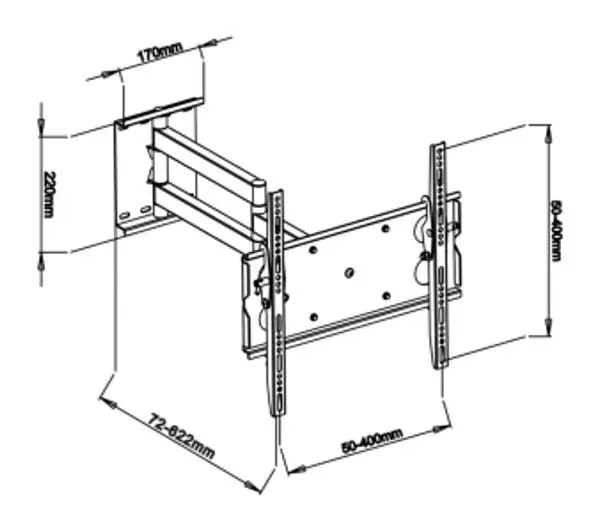 ART AR-20B od 32" do 55" Max 45kg