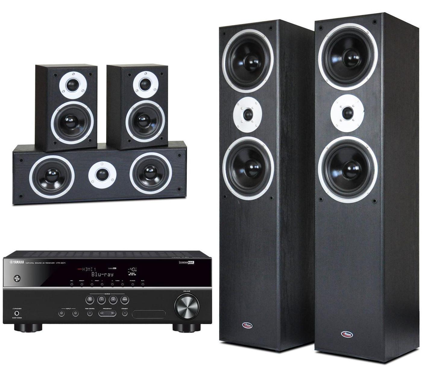 Zestaw kina Yamaha HTR-2071, Prism Audio Tornado (czarny)