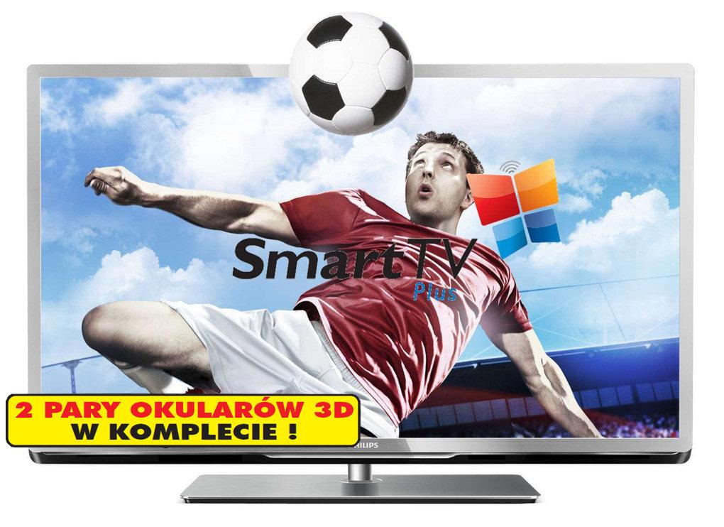Telewizor Philips 40PFL5507K + 2 x okulary 3D