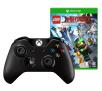 Pad Microsoft Xbox One Kontroler bezprzewodowy (czarny) + gra LEGO Ninjago Movie Gra Wideo