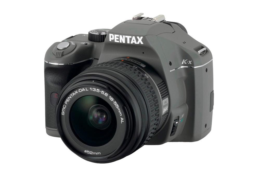 Lustrzanka Pentax K-x + DAL 18-55 mm (oliwkowy)