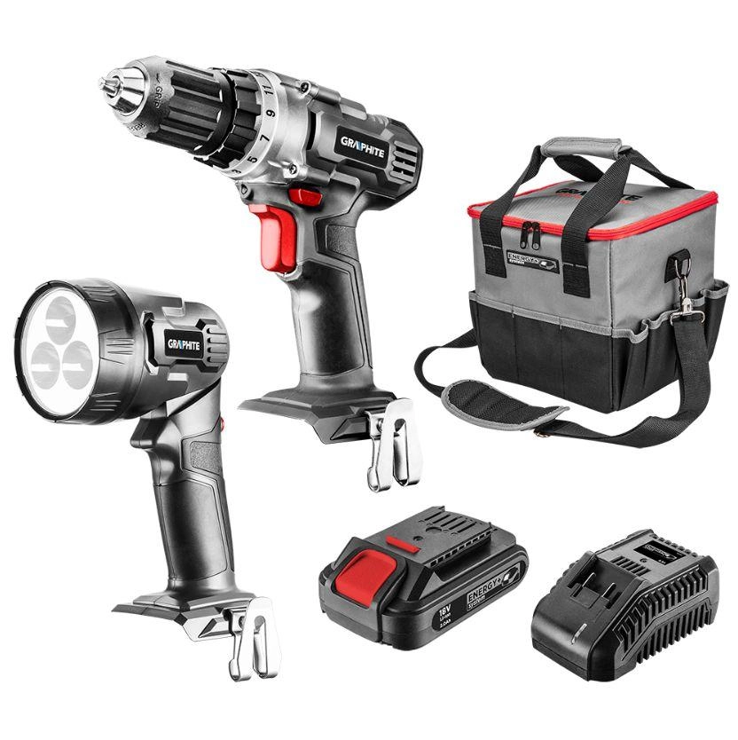 Zestaw elektronarzędzi Graphite Energy+ 58G016