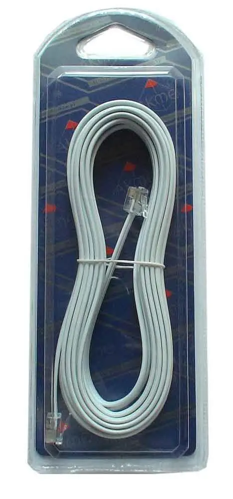 Kabel Vivanco 4-żyłowy 5m Biały