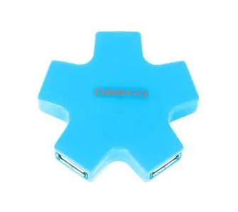 Hub USB Omega OUH24SBL Niebieski